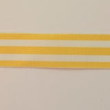 2cm Yellow White Striped Polyester Binding Tape Crafts S