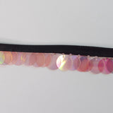 30mm Light Pink Sequin Trim Tape Crafts Fabric S