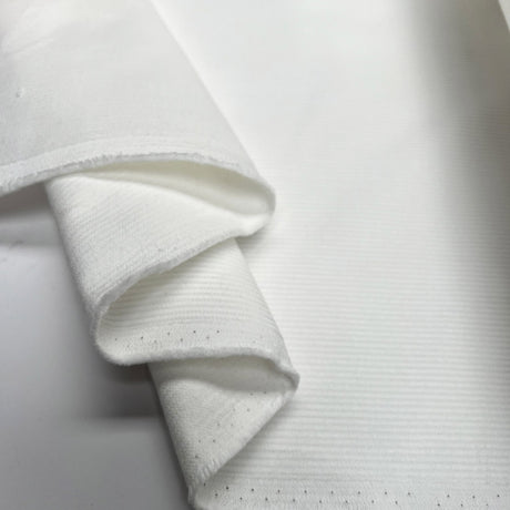 325gsm Needlecord White Cotton Heavy Corduroy Woven Trouser Fabric Fold