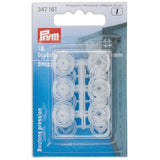 347161 Prym 13mm Sew On Snap Fasteners Plastic