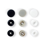 393008 Prym Love Press Fasteners Navy Grey White