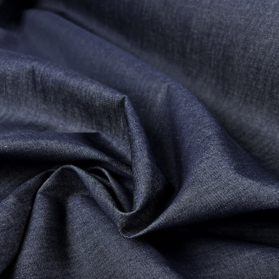 4 8oz Denim Shirting Indigo Lightweight Woven Cotton Fabric