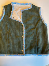 Fur Lined Cord Rust