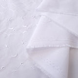 5 Hole Broderie Anglaise Fabric Moons White Fold
