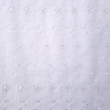 5 Hole Broderie Anglaise Fabric Moons White Full