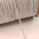 5mm Round Braided Cotton Cord Grey Marl Craft Cu