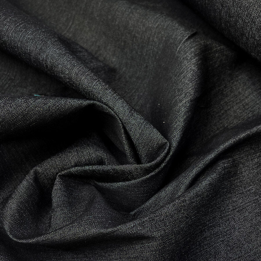 6 4oz Stretch Denim Blue Black Woven Cotton Trouser Fabric