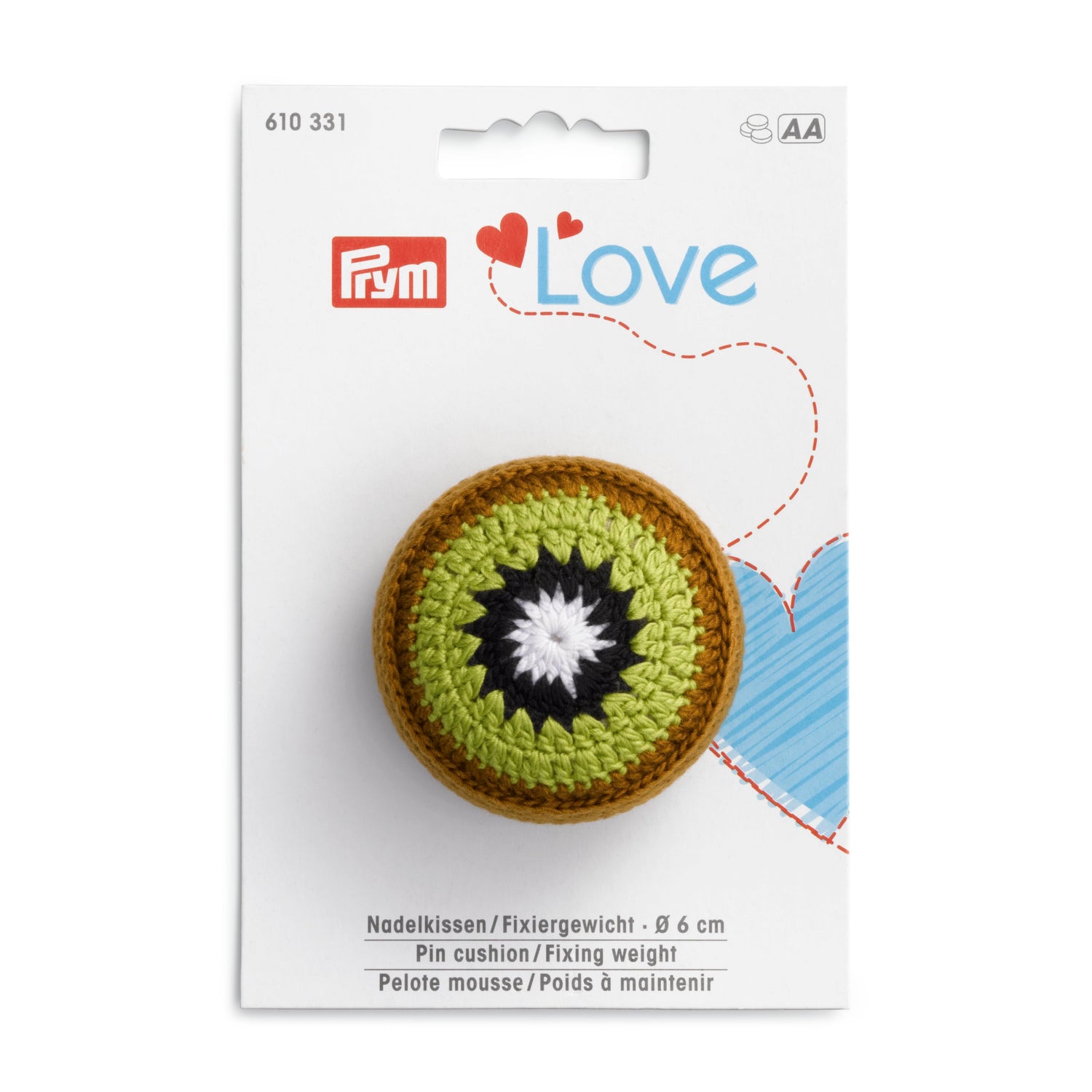 610331 Prym Love Pin Cushion Fixing Weight Kiwi
