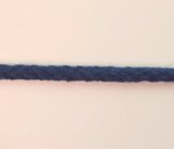 6mm Round Braided Cotton Cord Navy Craft S