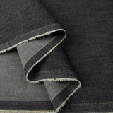 7 75oz Stretch Denim Grey Wash Cotton Elastane Stretch Woven Trouser Fabric Fold