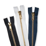 7 inch brass teeth jean denim zips group