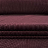 8 Wale Corduroy Aubergine Cotton Purple Woven Trouser Fabric CU