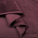 8 Wale Corduroy Aubergine Cotton Purple Woven Trouser Fabric Fold