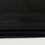 8 Wale Corduroy Noir Black Cotton Woven Trouser Fabric CU