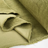 8 Wale Cotton Spandex Fabric  Bubble Wash Corduroy Moss Fold