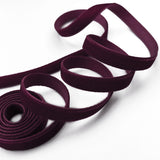 9mm Berisford Nylon Velvet Ribbon 9434 Burgundy