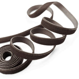 9mm Berisford Nylon Velvet Ribbon 9985 Black Coff
