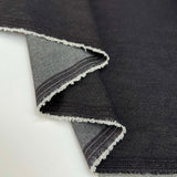 9oz Washed Denim Grey Cotton Plain Woven Regular Washed Trouser Fabric Fold