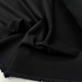 Italian Cotton Cashmere Twill Trousering Fabric Abruzzi Twill Black CU