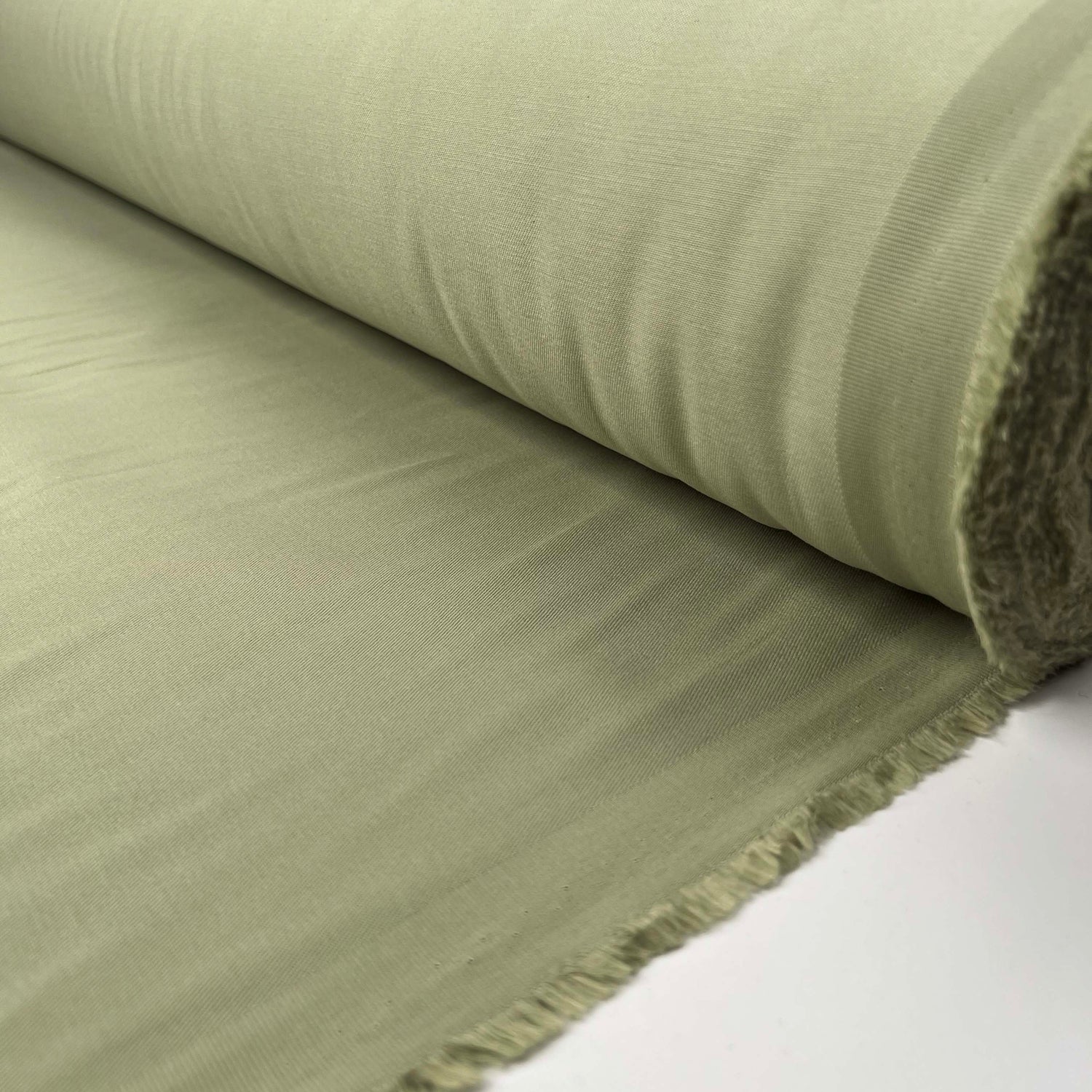 Italian Cotton Cashmere Twill Trousering Fabric Abruzzi Twill Sage Roll