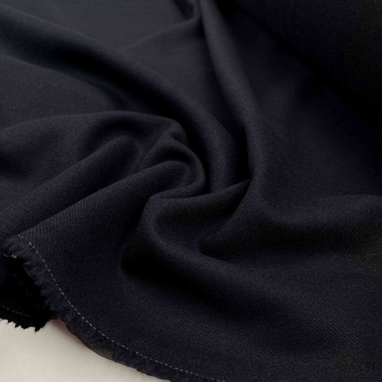 Navy 100% Wool Heavy Twill Coating Fabric Admiration CU