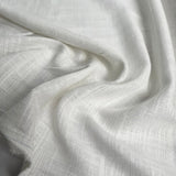 Alba Linen Mix Ivory Viscose Plain Woven Dress Fabric CU