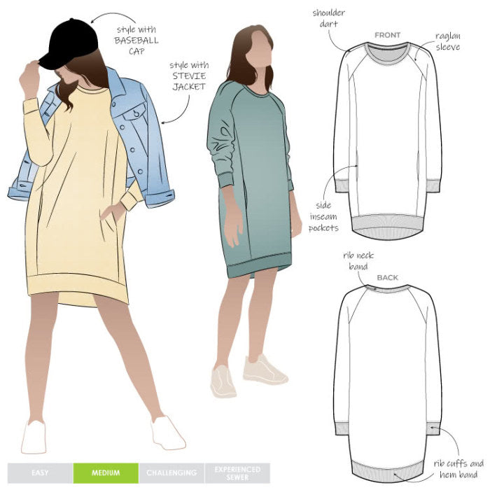 Style Arc - Anderson Knit Dress Pattern (UK 18-30)