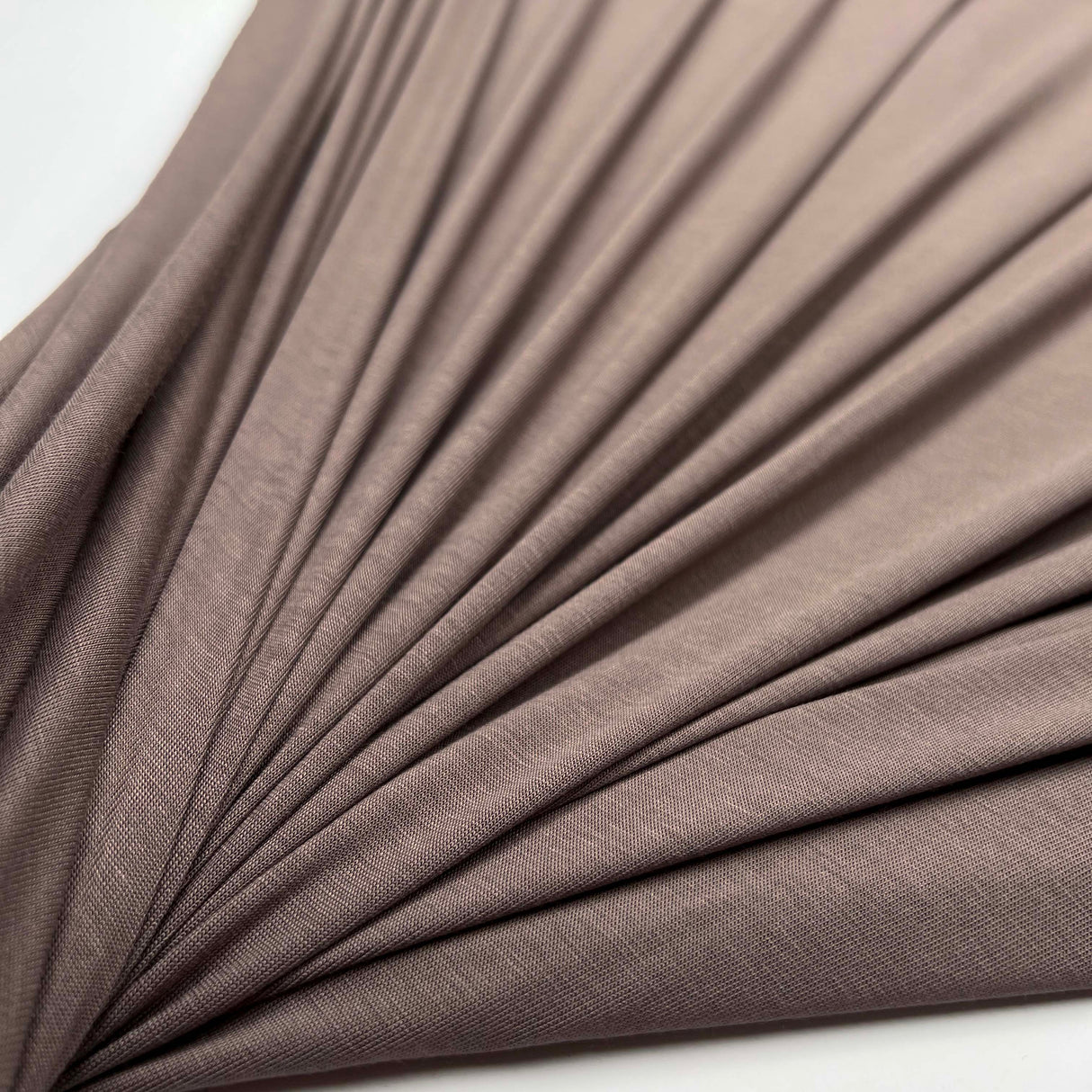 Bamboo Jersey 180 Taupe Brown Spandex Plain Knit Jersey Fabric Stretch
