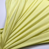 Bamboo Jersey 180 Yellow Spandex Plain Knit Jersey Fabric Stretch