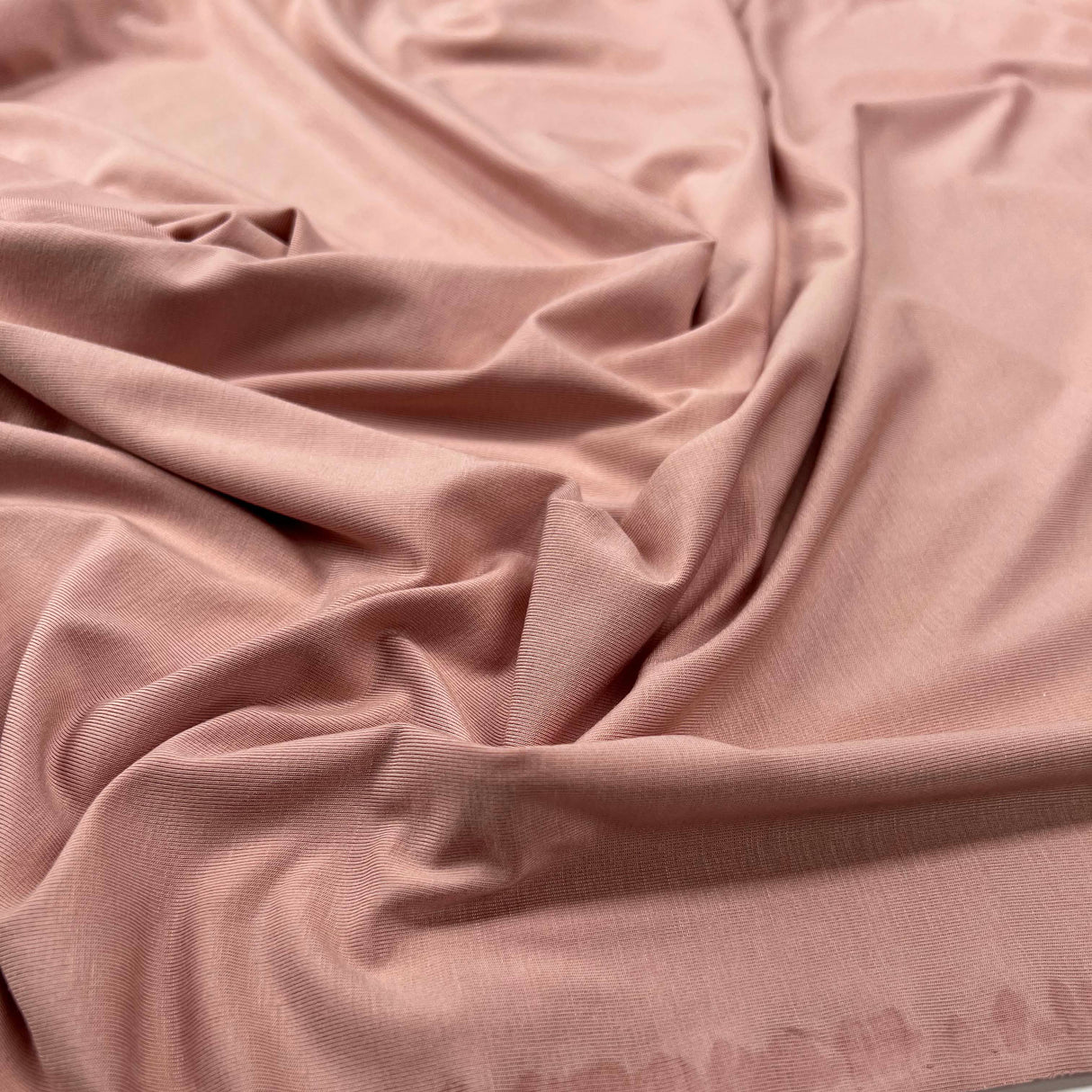 Oeko-Tex Bamboo Elastane Jersey Fabric Pink Bamboo Jersey - Blush