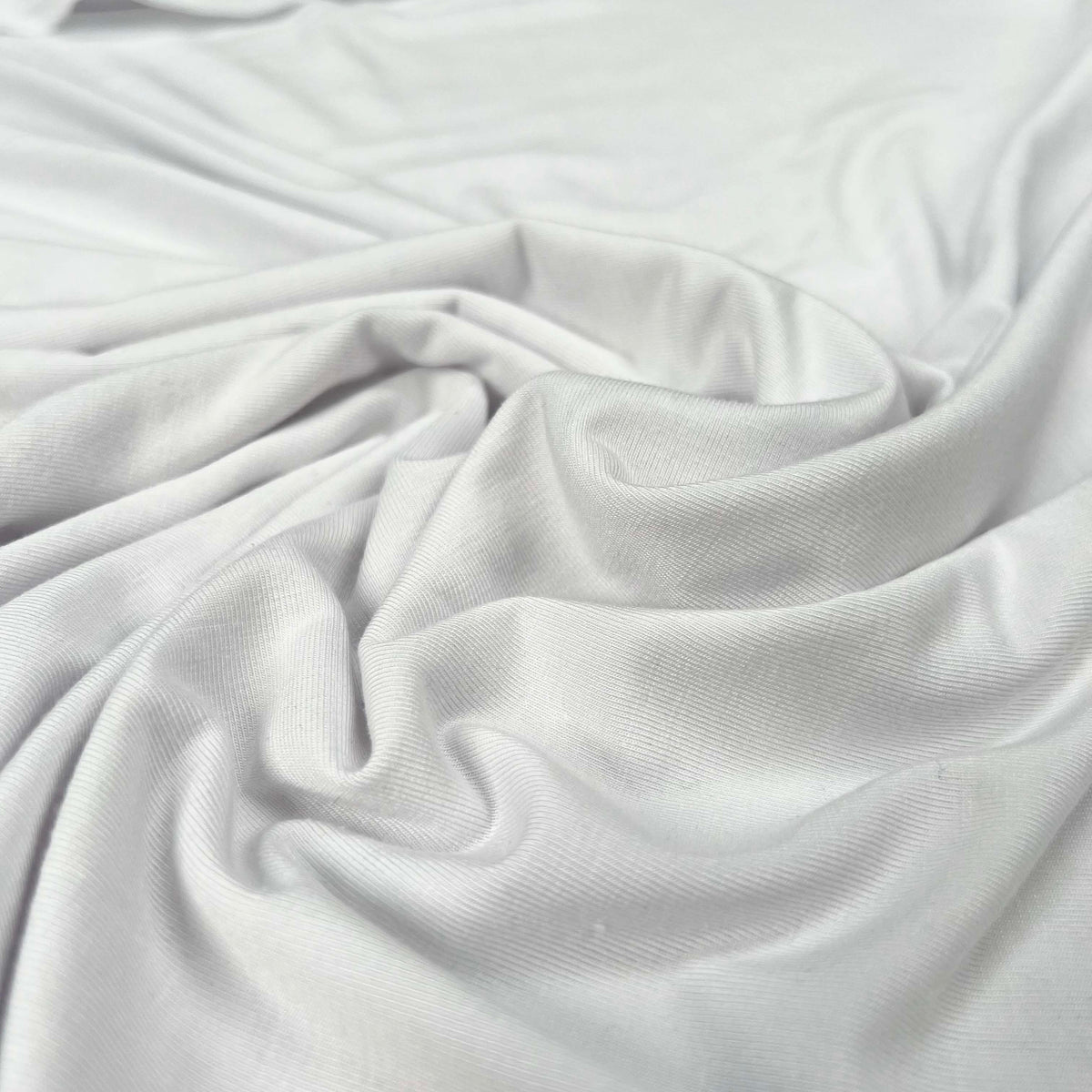 Oeko-Tex Bamboo Elastane Jersey Fabric Bamboo Jersey Optic White Cu
