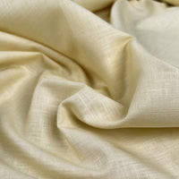 Remnant - Core Range Bamboo/Linen Shirting - Lemon (0.76m)
