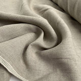 Bare Blend Linen Mix Cotton Stone Natural Suiting Fabric CU