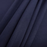 Italian Fine Virgin Wool Blend Fabric Biella Wool - Navy