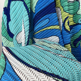 Bikini Breeze Blue_Open Knit Pucci_Ribbed Polyester Jersey Fabric CU