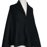 Black Bean Wool Polyester Acrylic Brushed Plain Coating Fabric Mannequin
