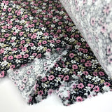 Floral Needlecord Dressmaking Fabric Baby Driver - Piccolo - Lilac Fold