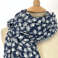 Pima Cotton Lawn - Midnight Fall - Denim