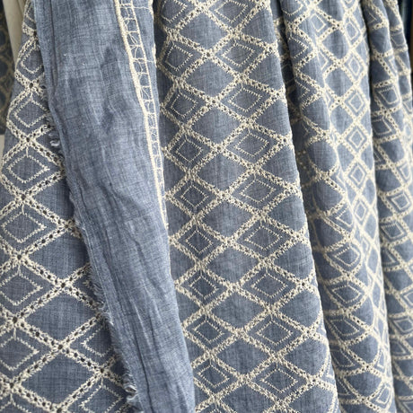 Stitched & Embroidered Fabric