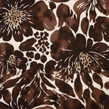 Satin Viscose - Chocolate Florals