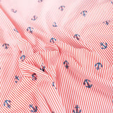 C Pop Anchor s Away Printed Cotton Poplin 120gsm Dress Fabric CU
