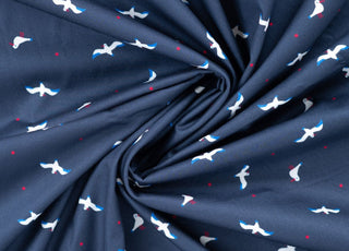 C Pop Gullivanting Printed Cotton Poplin 120gsm Dress Fabric Swirl