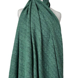 Cable Jersey Green Marl Polyester Viscosea Elastane Rope Double Knit Fabric Mannequin