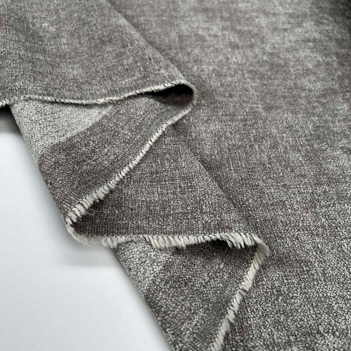 Chenille Furnishing Grey Fire Retardant Upholstery Fabric Fold
