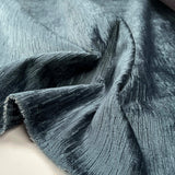 Chenille Slub Furnishing Dusty Blue Fire Retardant Upholstery Fabric CU