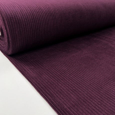 Chunky Cord Wine Purple Cotton Jumbo 5 Wale Corduroy Fabric Bolt