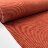 Chunky Cord Wine Rust Cotton Jumbo 5 Wale Corduroy Fabric Bolt
