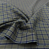 Green & Blue Cotton Check Shirting Fabric Clarkson's Check CU
