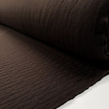 Cosy Cable Knit Brown Cotton Polyester Elastane Oeko Tex Stretch Dress Fabric Roll