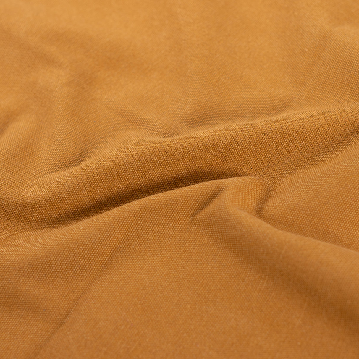 CottonPolyesterHardwearingWaxedCanvasOchreFabric4